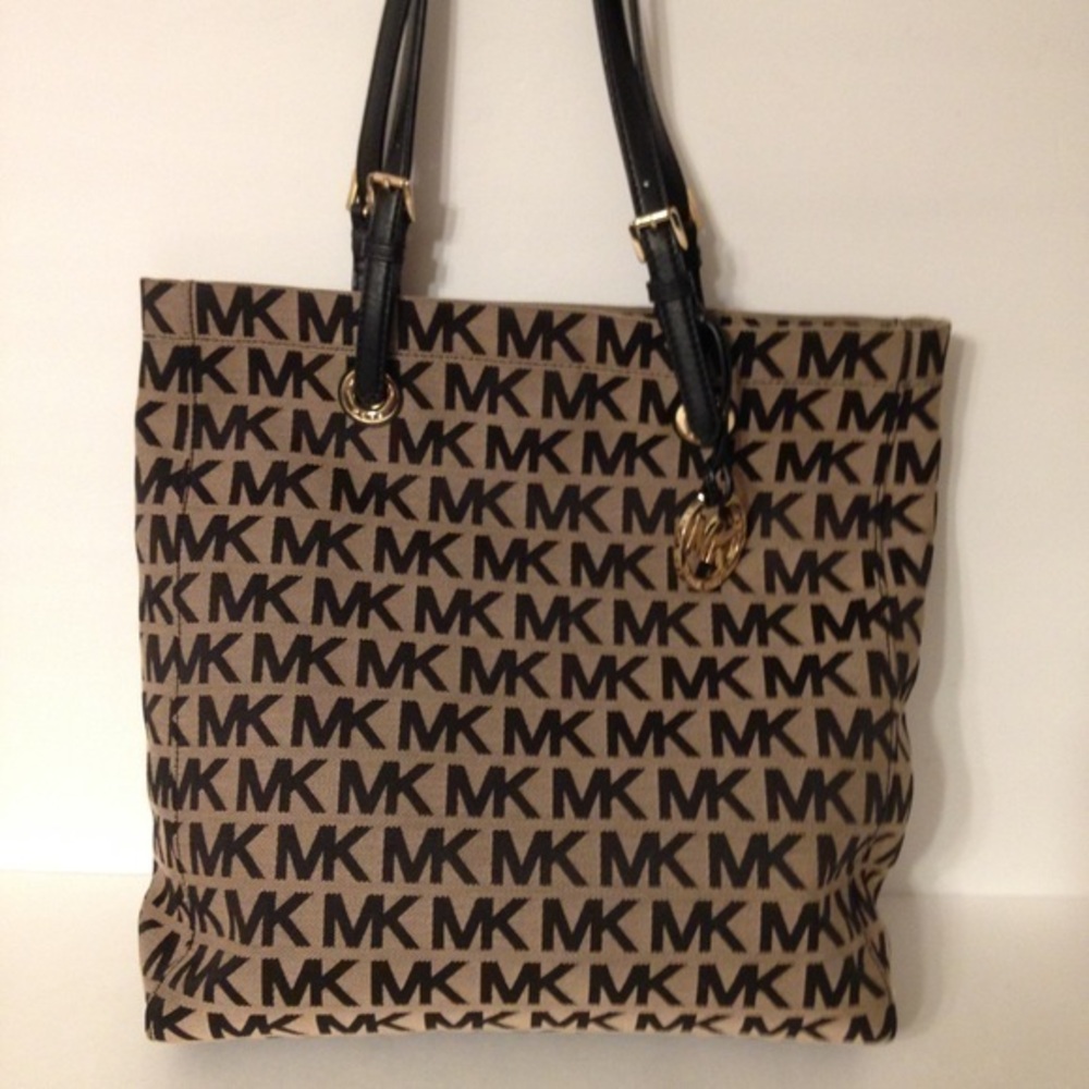 Michael Kors jacquard leather monogram mk bag